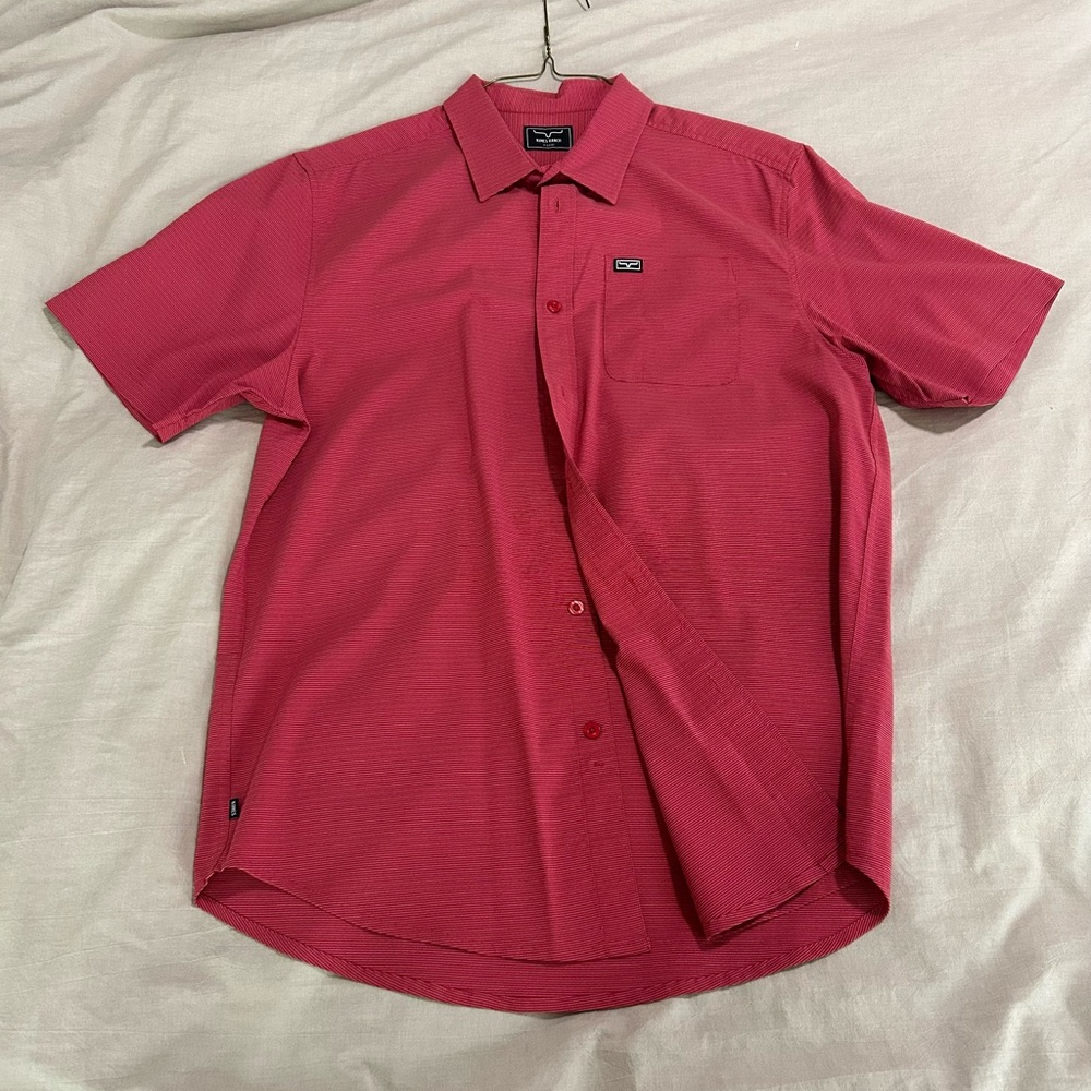 Kimes Ranch Men's Vibrant Red Dress Shirt